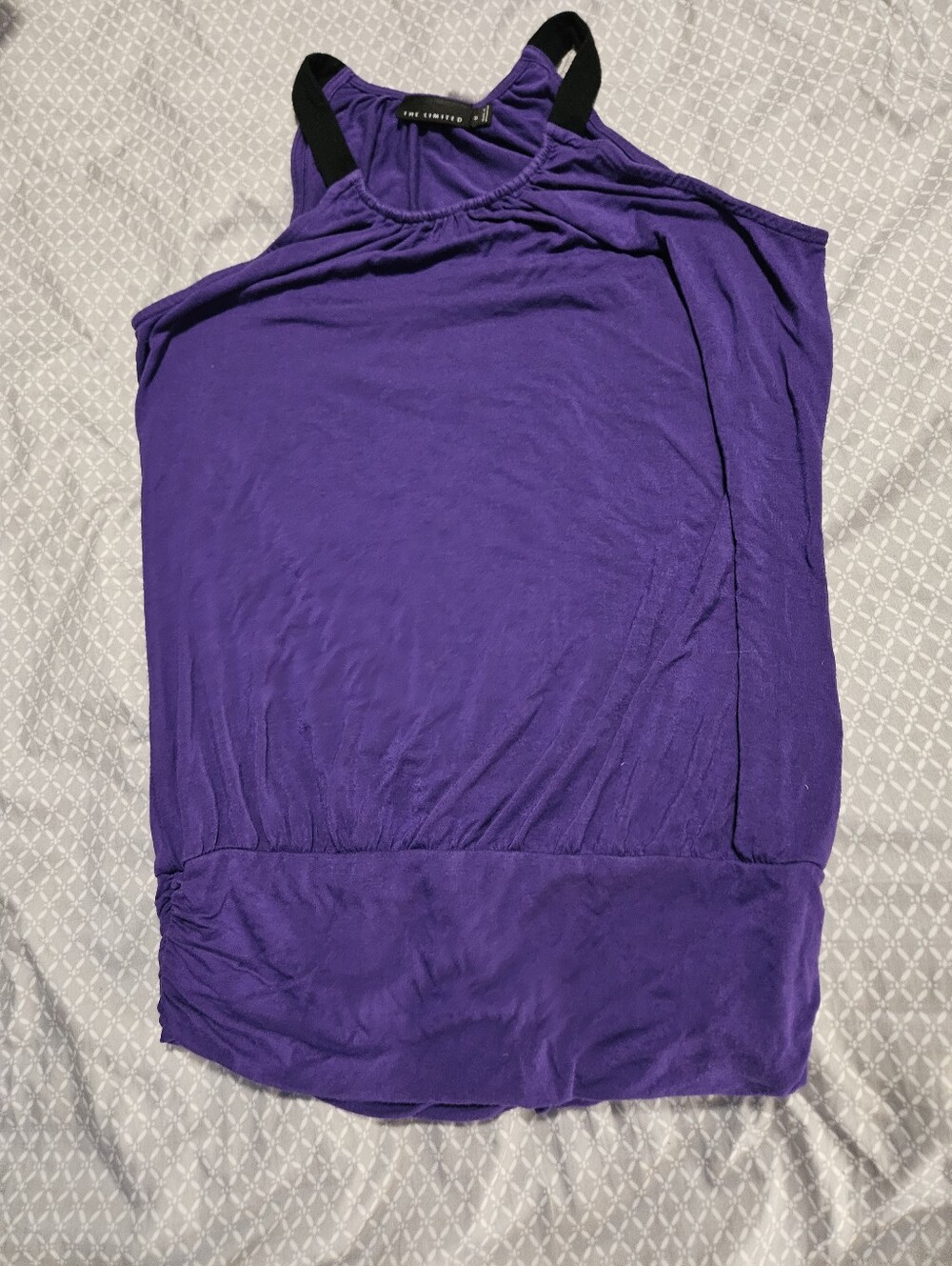 Y2K The Limited Purple Racerback Tank with Black Straps